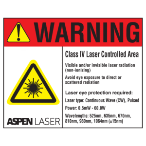 Laser Warning Sign